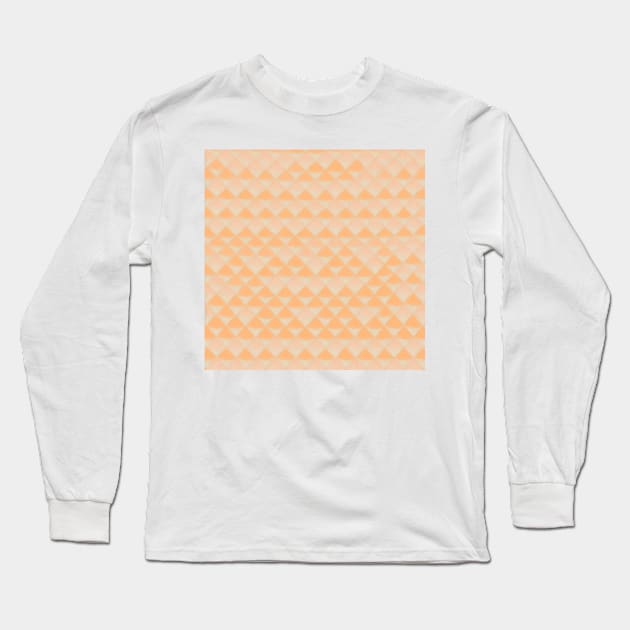 ORANGE DIAMOND DESIGN, PASTEL COLOR, IPHONE CASE Long Sleeve T-Shirt by ZARBIT